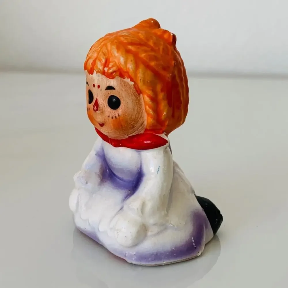 Vintage Raggedy Ann Porcelain Figure